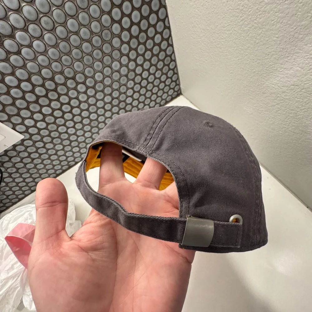 Los Cabos Hat Cap Gray Yellow Strap Back Mexico‎ Graphic OSFM Outdoor Fishing